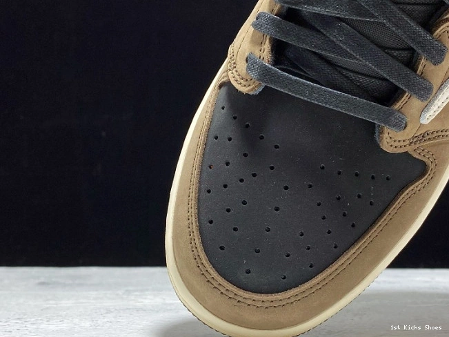 1st Kicks Shoes 1 Travis Air Mocha Jordan Dark Scott x Low OG SP CQ4277-001 0801